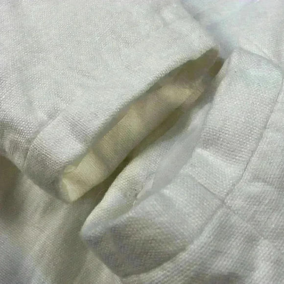 Talbots cream linen fully lined blazer with 3 button closure, 2 pockets size 14 - Picture 11 of 11